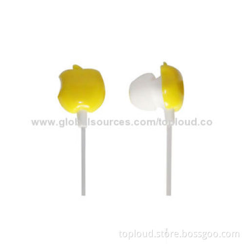 Noise-cancelling Earphones with 3.5mm Stereo Plug/Fashionable Jewel, Available in Various Colors
